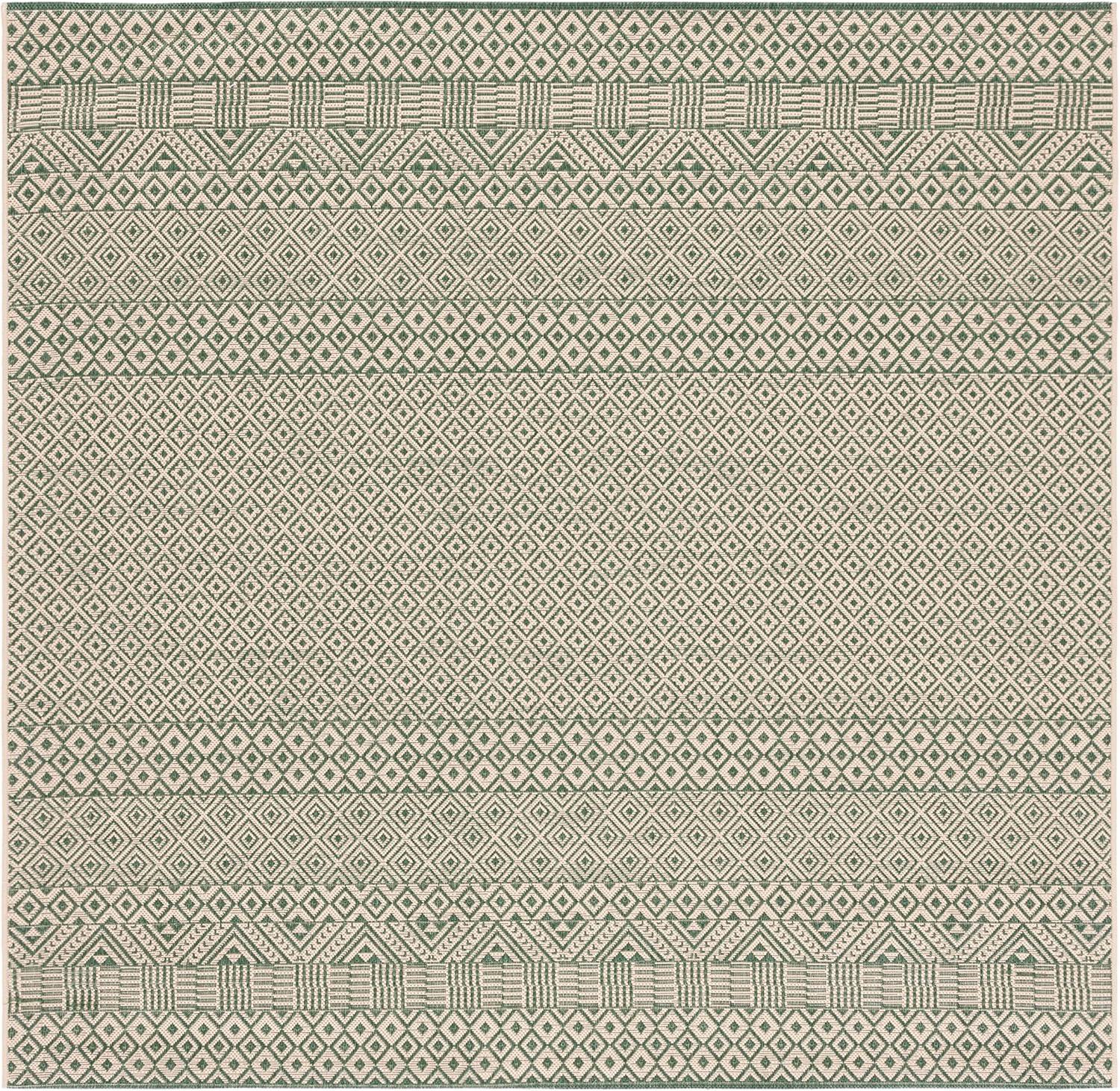image:imageSAFAVIEH Washable Rug Outdoor Courtyard Collection 8 x 10 Beige amp Red NonShedding amp Easy Cleaning Ideal for Patio Backyard Mudroom DIning Space CY623523812Dark GreenBeige