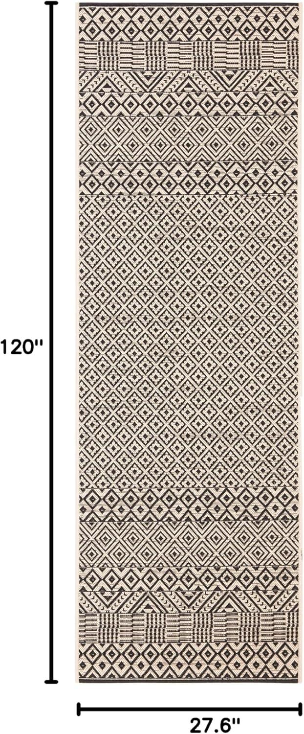image:imageSAFAVIEH Washable Rug Outdoor Courtyard Collection 8 x 10 Beige amp Red NonShedding amp Easy Cleaning Ideal for Patio Backyard Mudroom DIning Space CY623523812BeigeBlack