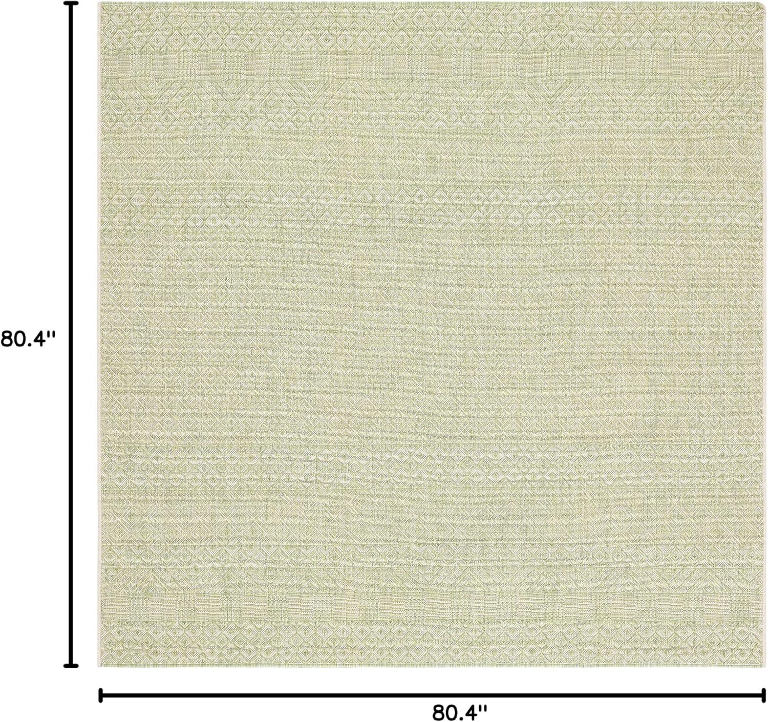 image:imageSAFAVIEH Washable Rug Outdoor Courtyard Collection 8 x 10 Beige amp Red NonShedding amp Easy Cleaning Ideal for Patio Backyard Mudroom DIning Space CY623523812BeigeGreen
