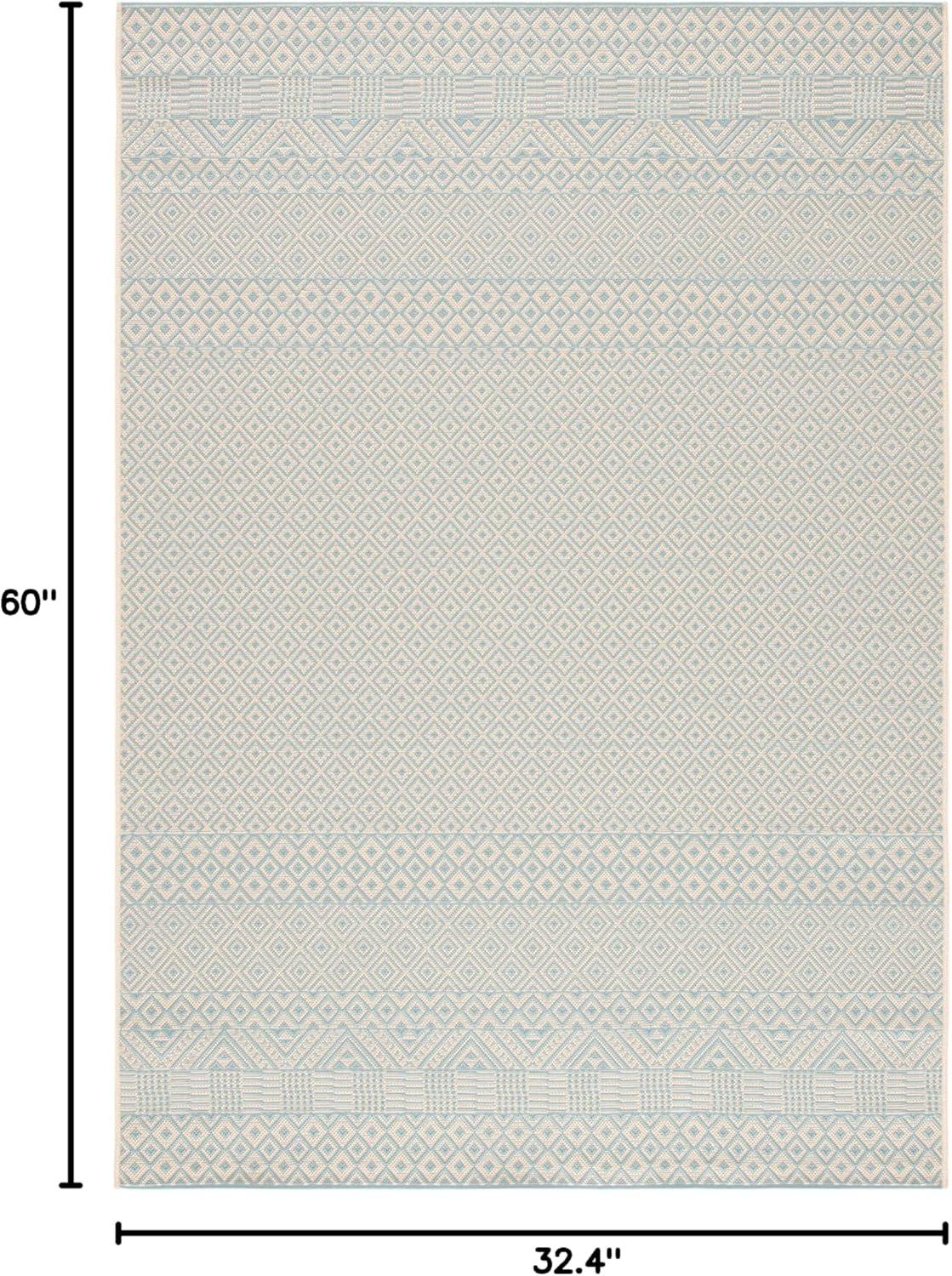 image:imageSAFAVIEH Washable Rug Outdoor Courtyard Collection 8 x 10 Beige amp Red NonShedding amp Easy Cleaning Ideal for Patio Backyard Mudroom DIning Space CY623523812BeigeAqua