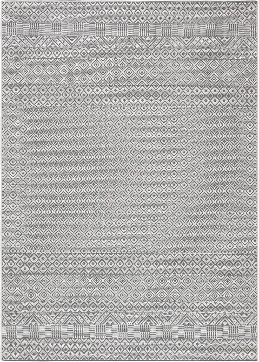 image:imageSAFAVIEH Washable Rug Outdoor Courtyard Collection 8 x 10 Beige amp Red NonShedding amp Easy Cleaning Ideal for Patio Backyard Mudroom DIning Space CY623523812BrownGrey