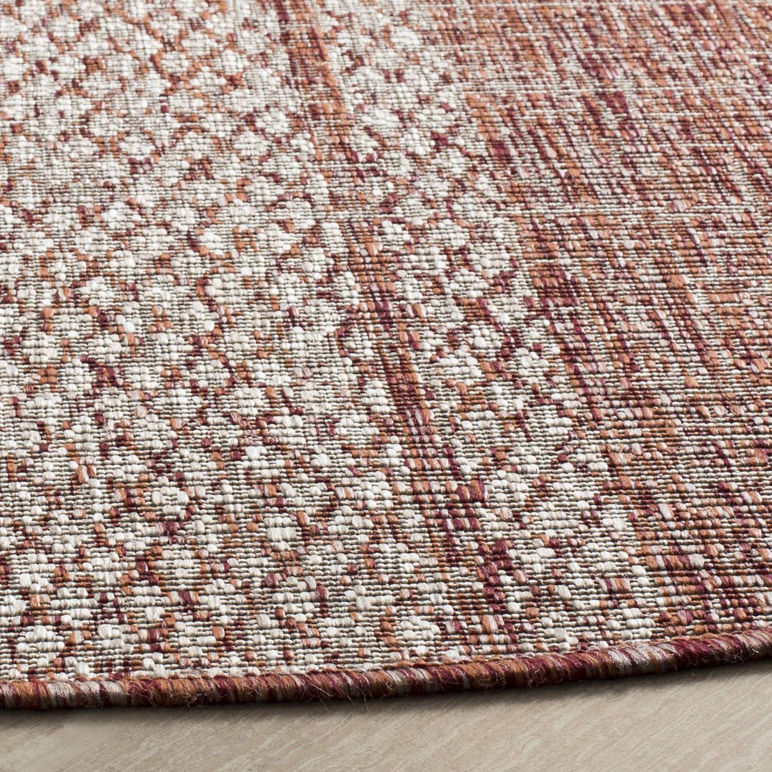 image:imageSAFAVIEH Washable Rug Outdoor Courtyard Collection 8 x 11 Light Grey amp Blue NonShedding amp Easy Cleaning Ideal for Patio Backyard Mudroom CY873636812Light BeigeLight Brown