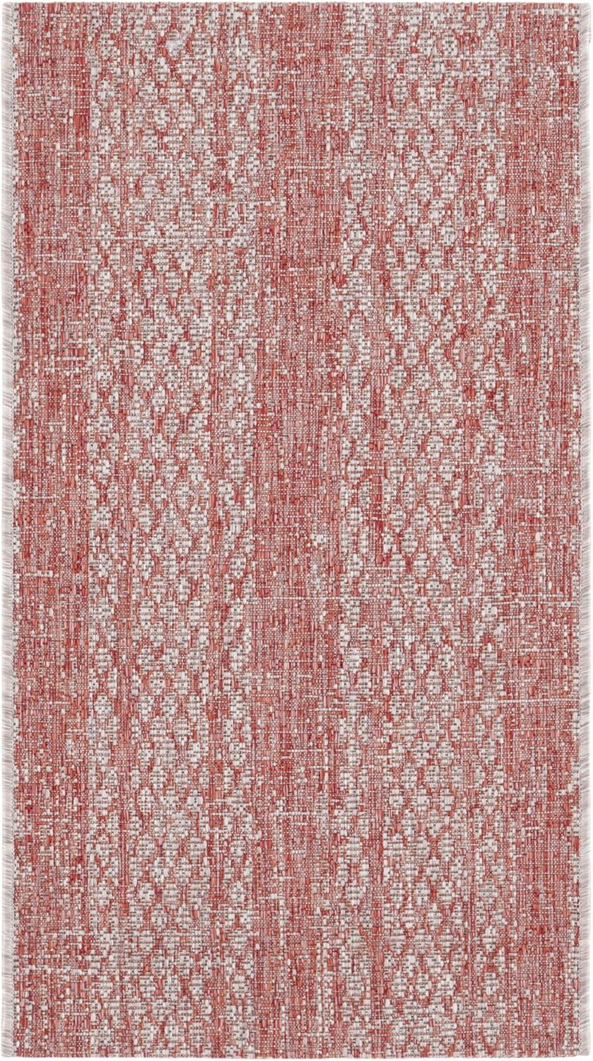 image:imageSAFAVIEH Washable Rug Outdoor Courtyard Collection 8 x 11 Light Grey amp Blue NonShedding amp Easy Cleaning Ideal for Patio Backyard Mudroom CY873636812Light BeigeTerracotta