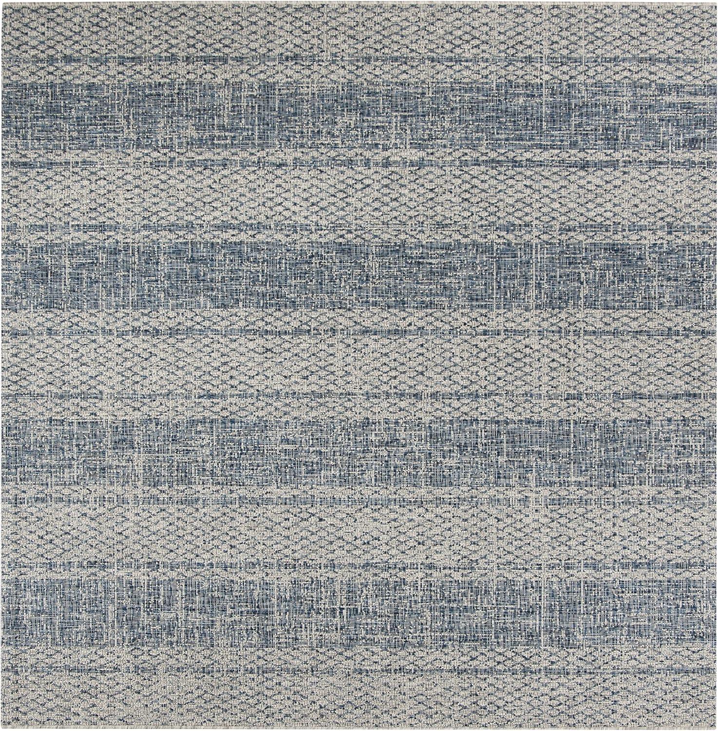 image:imageSAFAVIEH Washable Rug Outdoor Courtyard Collection 8 x 11 Light Grey amp Blue NonShedding amp Easy Cleaning Ideal for Patio Backyard Mudroom CY873636812Light Grey Blue
