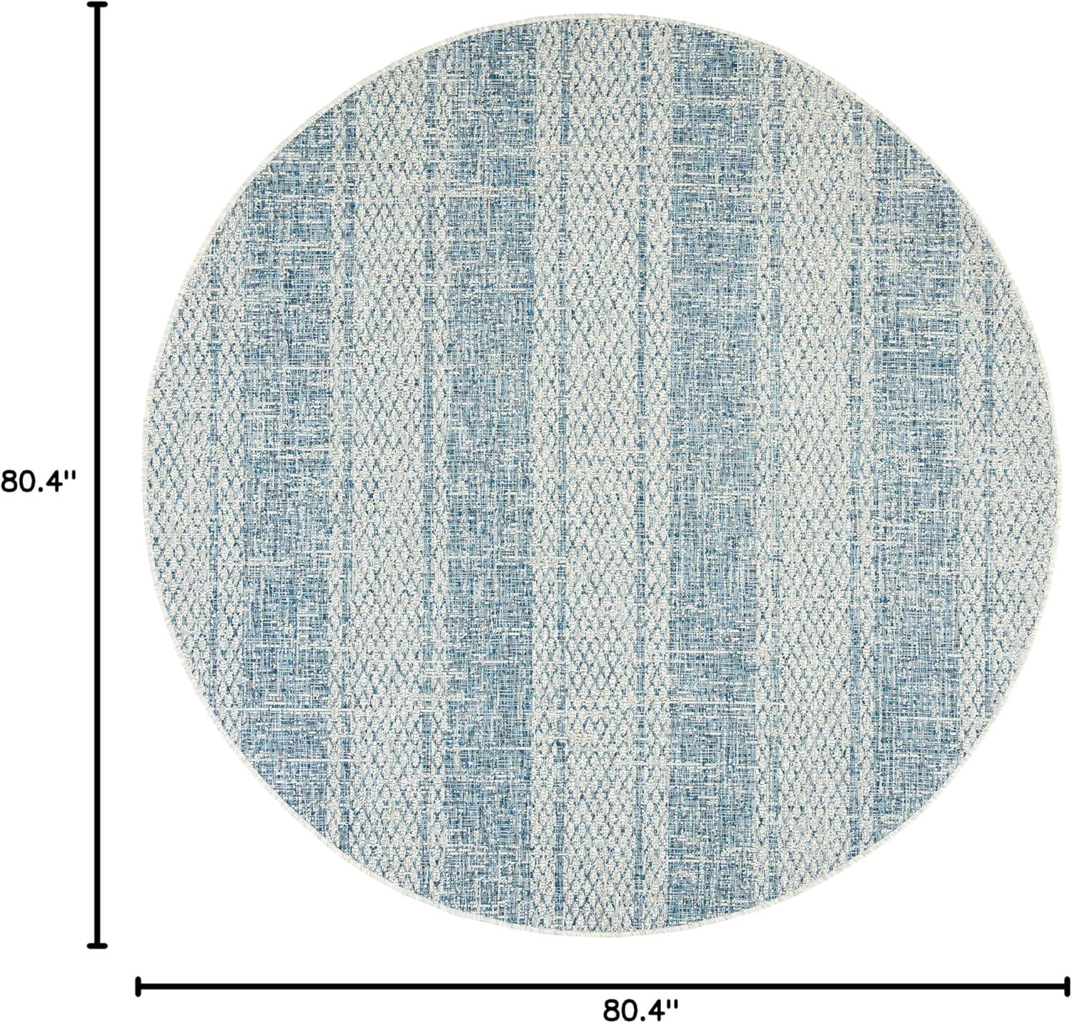 image:imageSAFAVIEH Washable Rug Outdoor Courtyard Collection 8 x 11 Light Grey amp Blue NonShedding amp Easy Cleaning Ideal for Patio Backyard Mudroom CY873636812Light Grey Blue
