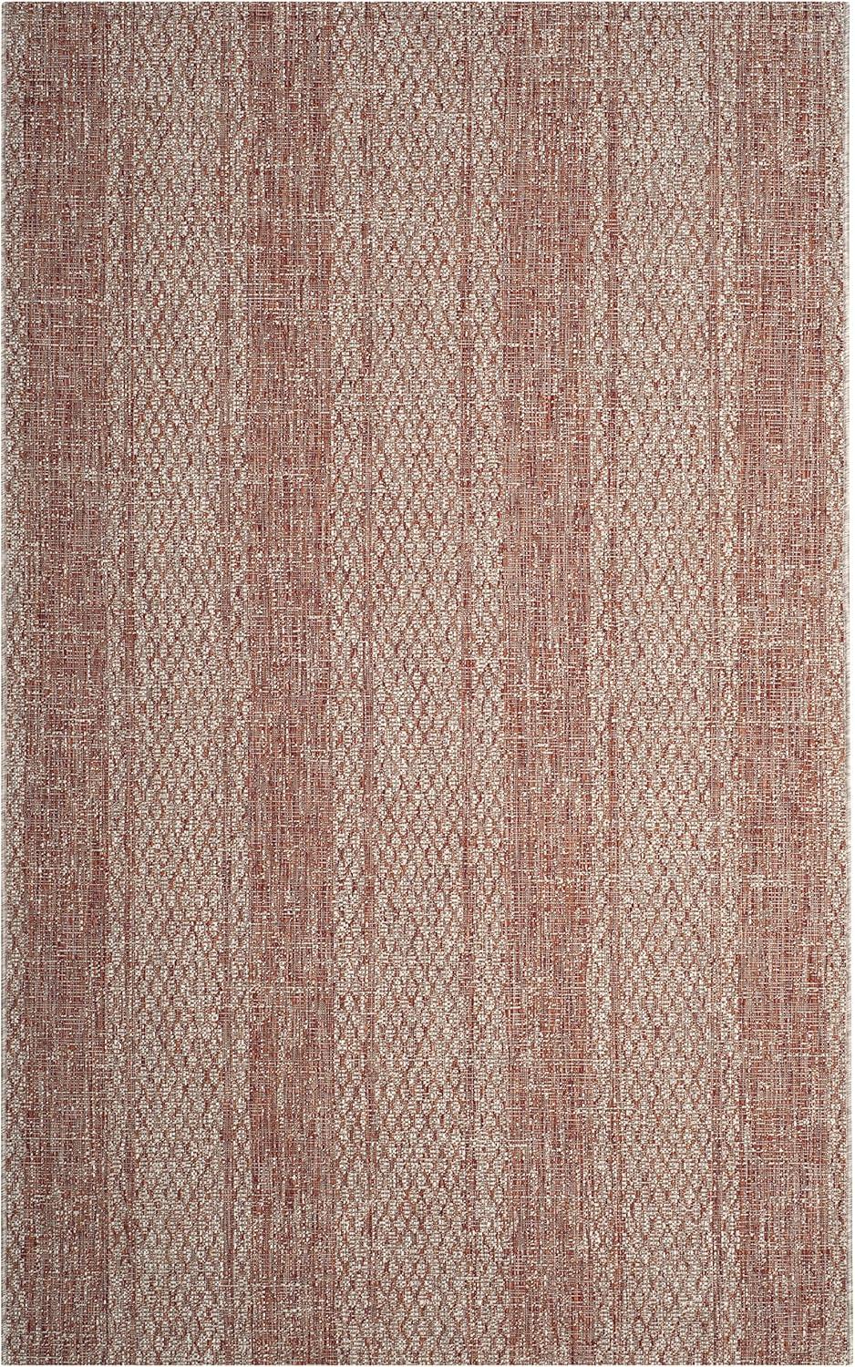 image:imageSAFAVIEH Washable Rug Outdoor Courtyard Collection 8 x 11 Light Grey amp Blue NonShedding amp Easy Cleaning Ideal for Patio Backyard Mudroom CY873636812Light BeigeTerracotta
