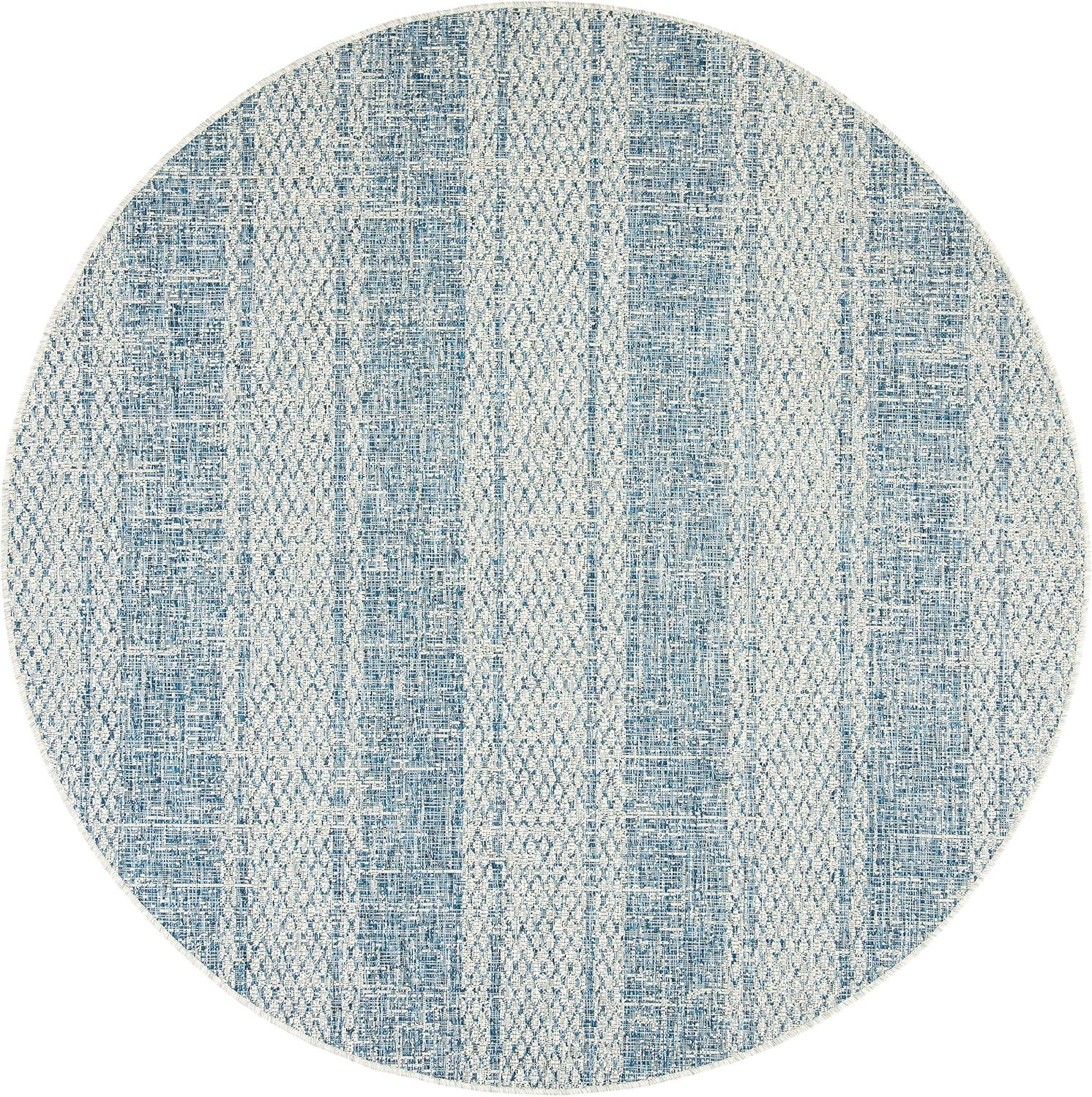 image:imageSAFAVIEH Washable Rug Outdoor Courtyard Collection 8 x 11 Light Grey amp Blue NonShedding amp Easy Cleaning Ideal for Patio Backyard Mudroom CY873636812Light Grey Blue