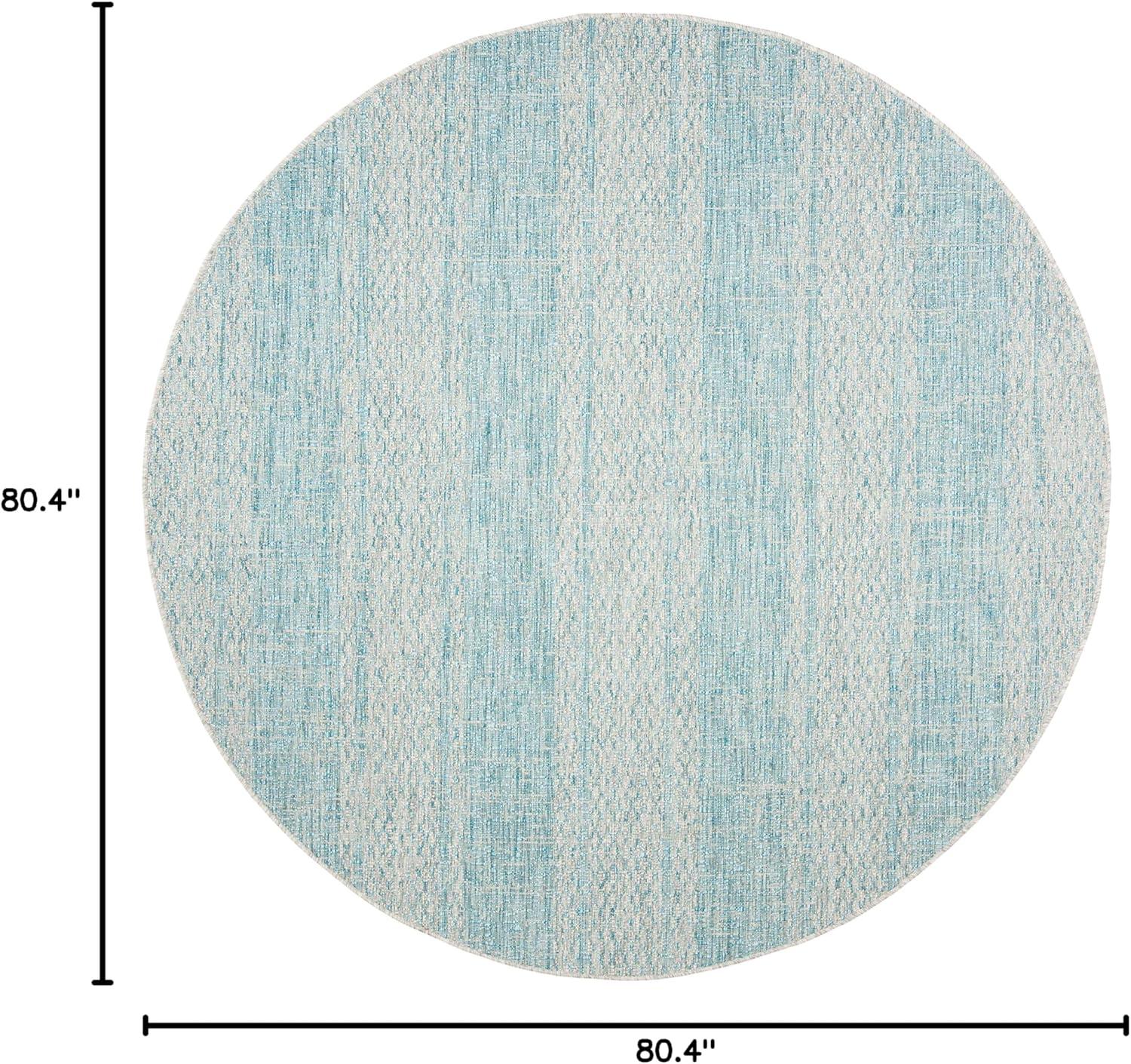 image:imageSAFAVIEH Washable Rug Outdoor Courtyard Collection 8 x 11 Light Grey amp Blue NonShedding amp Easy Cleaning Ideal for Patio Backyard Mudroom CY873636812Light GreyAqua