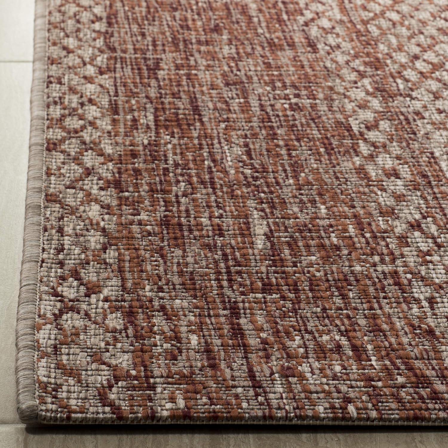 image:imageSAFAVIEH Washable Rug Outdoor Courtyard Collection 8 x 11 Light Grey amp Blue NonShedding amp Easy Cleaning Ideal for Patio Backyard Mudroom CY873636812Light BeigeTerracotta