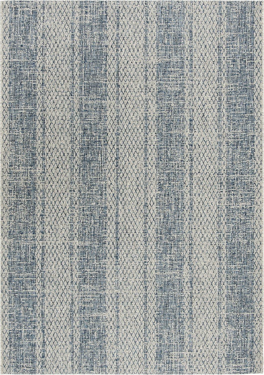 image:imageSAFAVIEH Washable Rug Outdoor Courtyard Collection 8 x 11 Light Grey amp Blue NonShedding amp Easy Cleaning Ideal for Patio Backyard Mudroom CY873636812Light Grey Blue