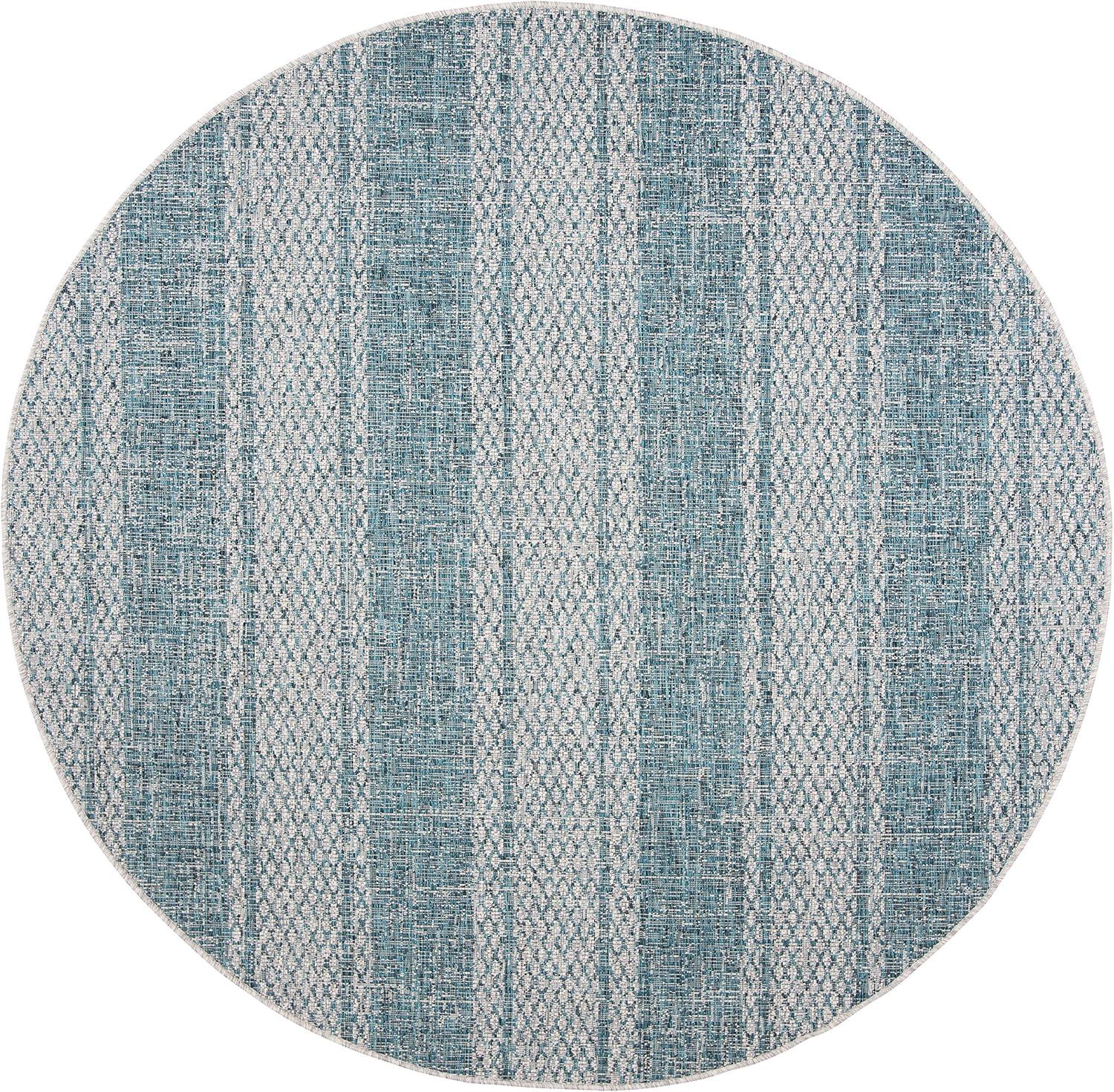 image:imageSAFAVIEH Washable Rug Outdoor Courtyard Collection 8 x 11 Light Grey amp Blue NonShedding amp Easy Cleaning Ideal for Patio Backyard Mudroom CY873636812Light GreyTeal
