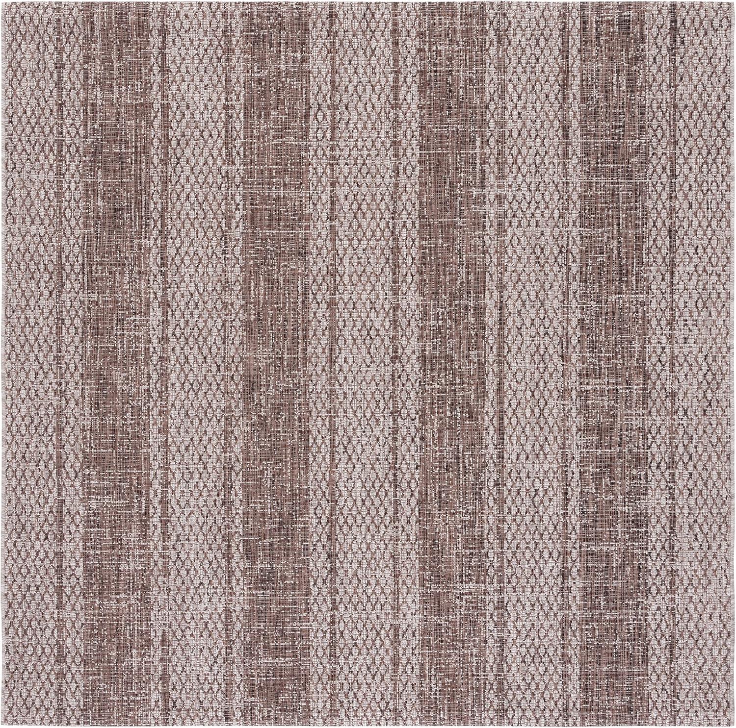 image:imageSAFAVIEH Washable Rug Outdoor Courtyard Collection 8 x 11 Light Grey amp Blue NonShedding amp Easy Cleaning Ideal for Patio Backyard Mudroom CY873636812Light BeigeLight Brown