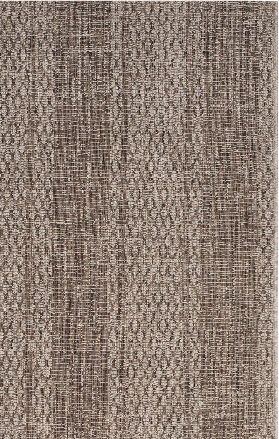 image:imageSAFAVIEH Washable Rug Outdoor Courtyard Collection 8 x 11 Light Grey amp Blue NonShedding amp Easy Cleaning Ideal for Patio Backyard Mudroom CY873636812Light BeigeLight Brown