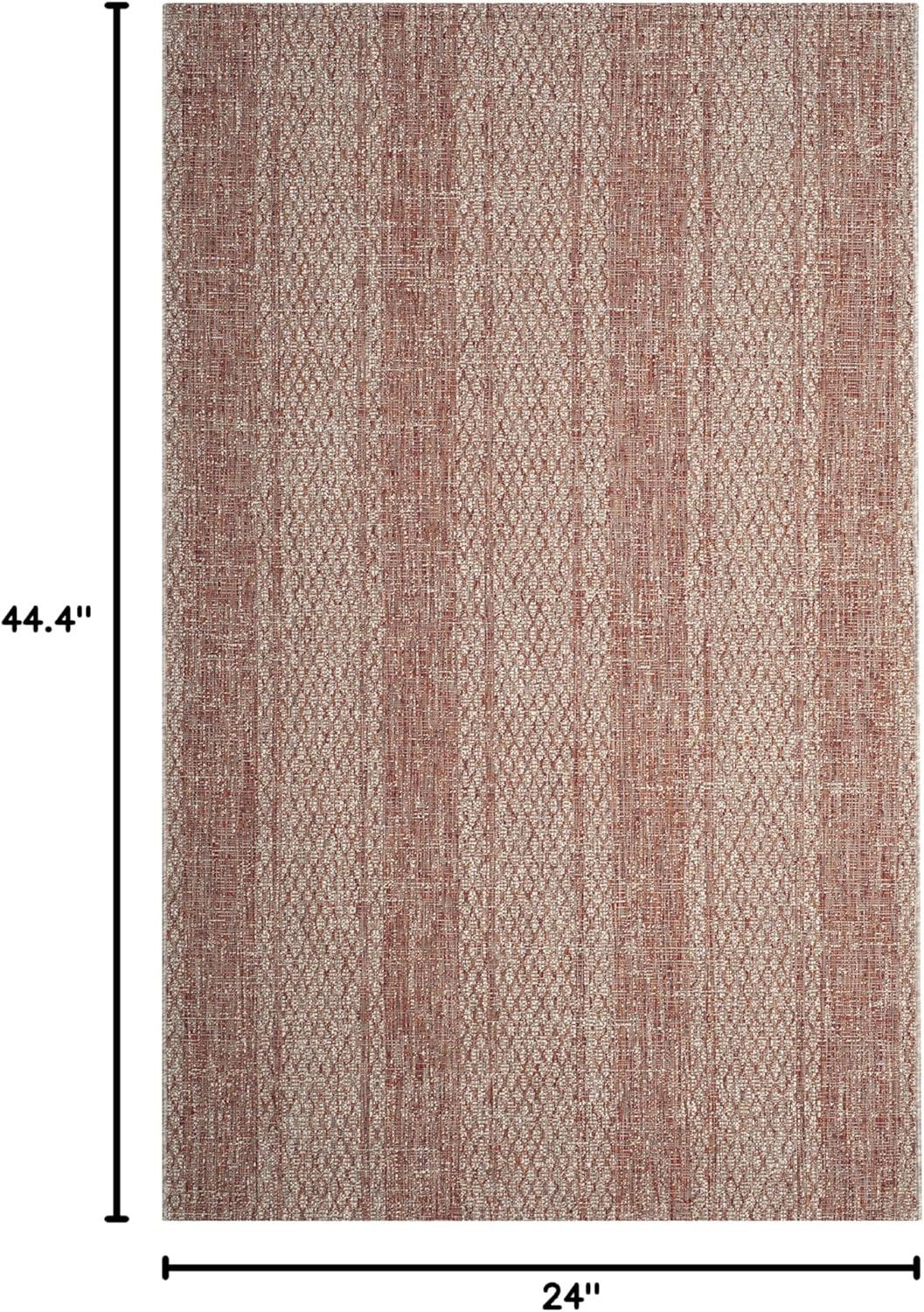 image:imageSAFAVIEH Washable Rug Outdoor Courtyard Collection 8 x 11 Light Grey amp Blue NonShedding amp Easy Cleaning Ideal for Patio Backyard Mudroom CY873636812Light BeigeTerracotta