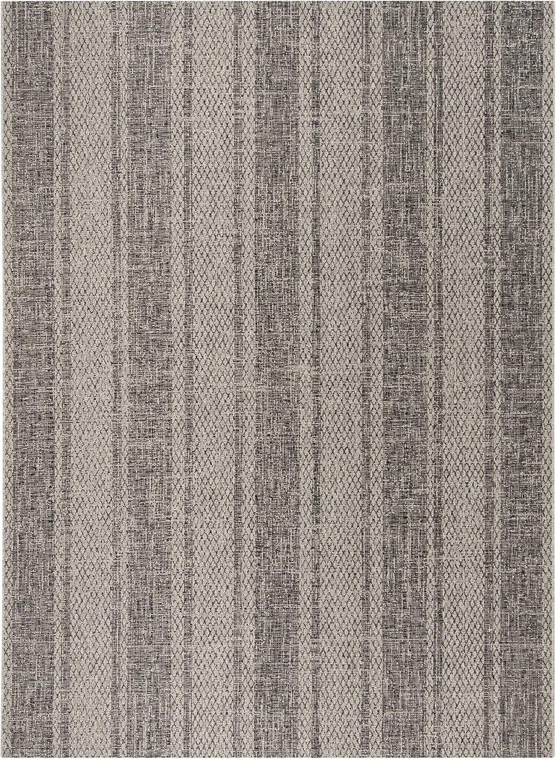 image:imageSAFAVIEH Washable Rug Outdoor Courtyard Collection 8 x 11 Light Grey amp Blue NonShedding amp Easy Cleaning Ideal for Patio Backyard Mudroom CY873636812Light GreyBlack