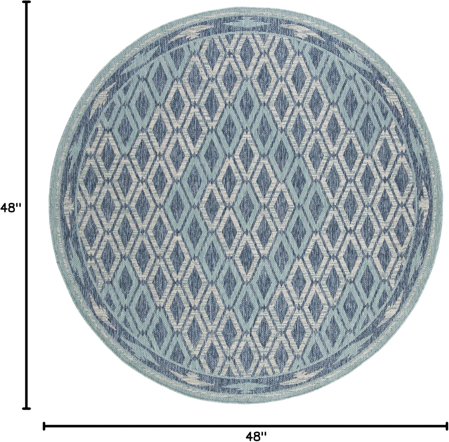 image:imageSAFAVIEH Washable Rug Outdoor Courtyard Collection 9 x 12 Navy amp Grey NonShedding amp Easy Cleaning Ideal for Patio Backyard Mudroom CY853136821NavyAqua