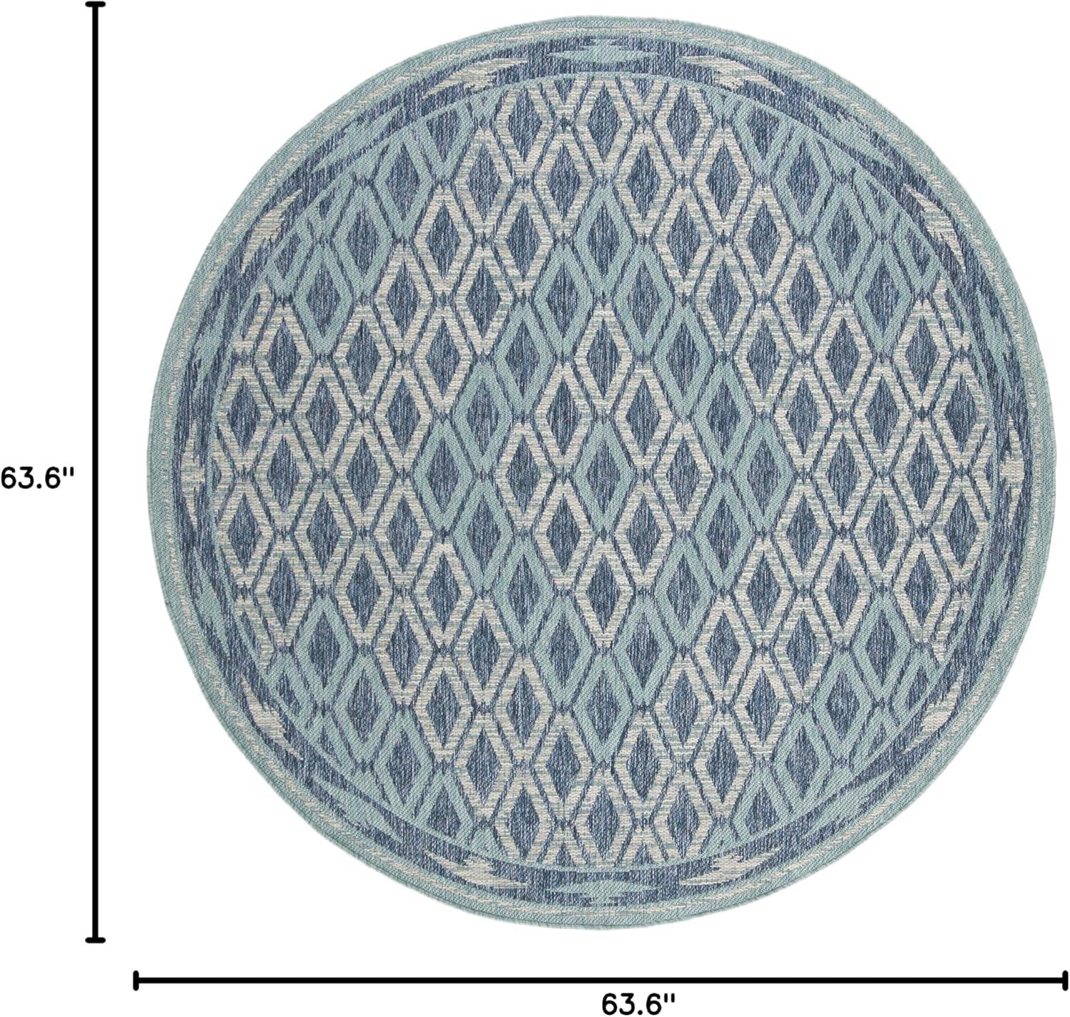 image:imageSAFAVIEH Washable Rug Outdoor Courtyard Collection 9 x 12 Navy amp Grey NonShedding amp Easy Cleaning Ideal for Patio Backyard Mudroom CY853136821NavyAqua