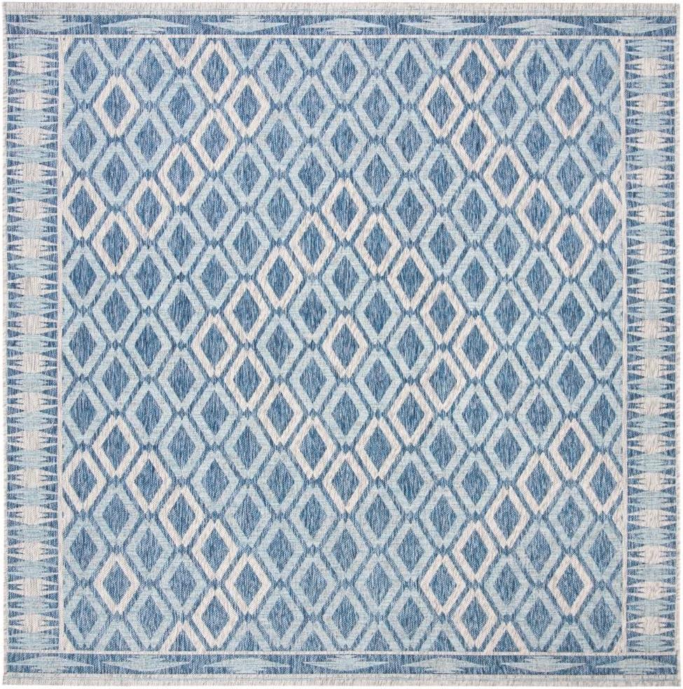 image:imageSAFAVIEH Washable Rug Outdoor Courtyard Collection 9 x 12 Navy amp Grey NonShedding amp Easy Cleaning Ideal for Patio Backyard Mudroom CY853136821NavyGrey