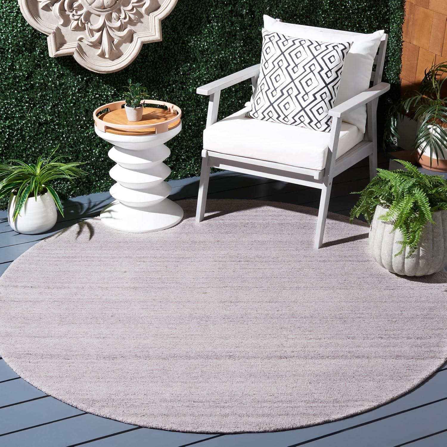 image:imageSAFAVIEH Washable Rug Outdoor MicroLoop Collection 5 x 8 Dark Grey Handmade NonShedding amp Easy to Clean Ideal for Patio Backyard Mudroom OMP101GBeige