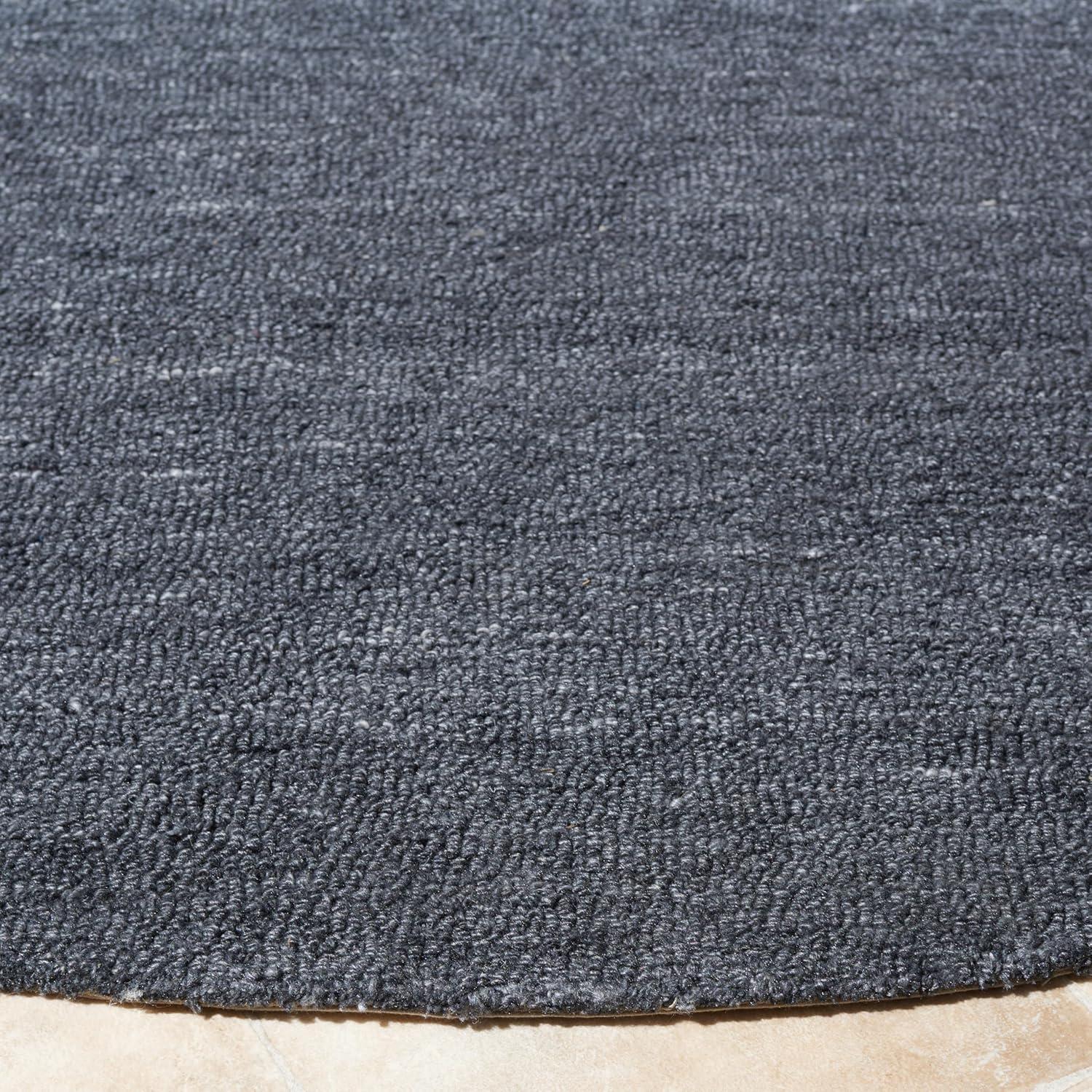 image:imageSAFAVIEH Washable Rug Outdoor MicroLoop Collection 5 x 8 Dark Grey Handmade NonShedding amp Easy to Clean Ideal for Patio Backyard Mudroom OMP101GDark Grey