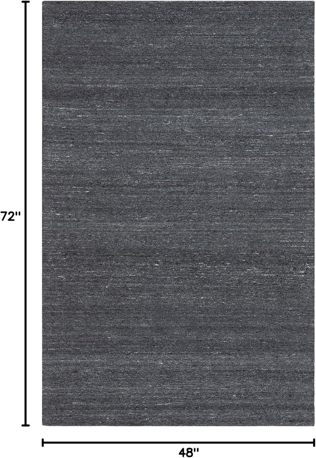 image:imageSAFAVIEH Washable Rug Outdoor MicroLoop Collection 5 x 8 Dark Grey Handmade NonShedding amp Easy to Clean Ideal for Patio Backyard Mudroom OMP101GDark Grey
