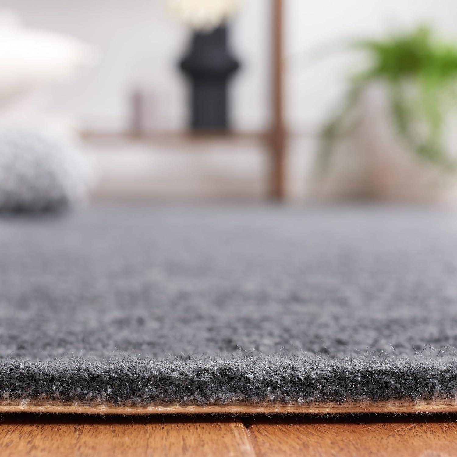 image:imageSAFAVIEH Washable Rug Outdoor MicroLoop Collection 5 x 8 Dark Grey Handmade NonShedding amp Easy to Clean Ideal for Patio Backyard Mudroom OMP101GDark Grey