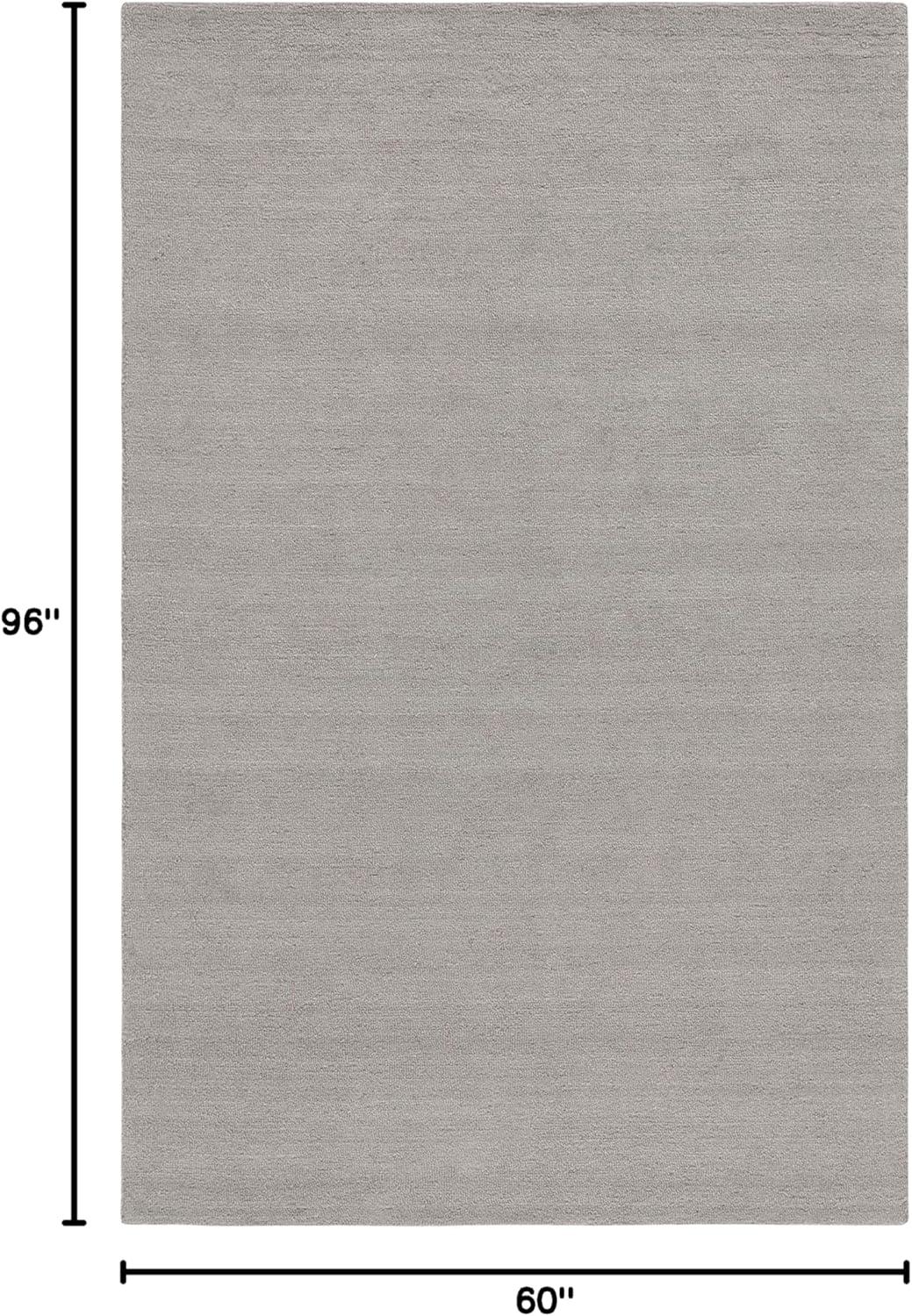 image:imageSAFAVIEH Washable Rug Outdoor MicroLoop Collection 5 x 8 Dark Grey Handmade NonShedding amp Easy to Clean Ideal for Patio Backyard Mudroom OMP101GGrey