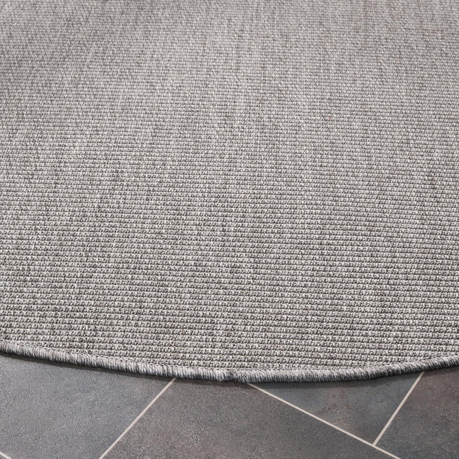 image:imageSAFAVIEH Washable Rug Outdoor Sisal AllWeather Collection 8 x 10 Natural NonShedding amp Easy to Clean Ideal for Patio Backyard Mudroom SAW642BGrey