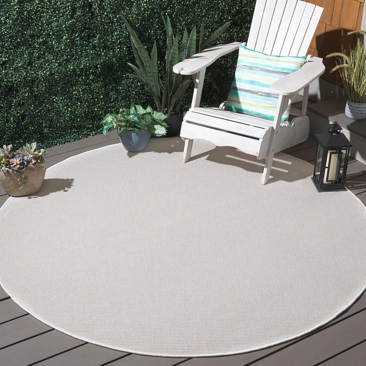 image:imageSAFAVIEH Washable Rug Outdoor Sisal AllWeather Collection 8 x 10 Natural NonShedding amp Easy to Clean Ideal for Patio Backyard Mudroom SAW642BIvoryBeige