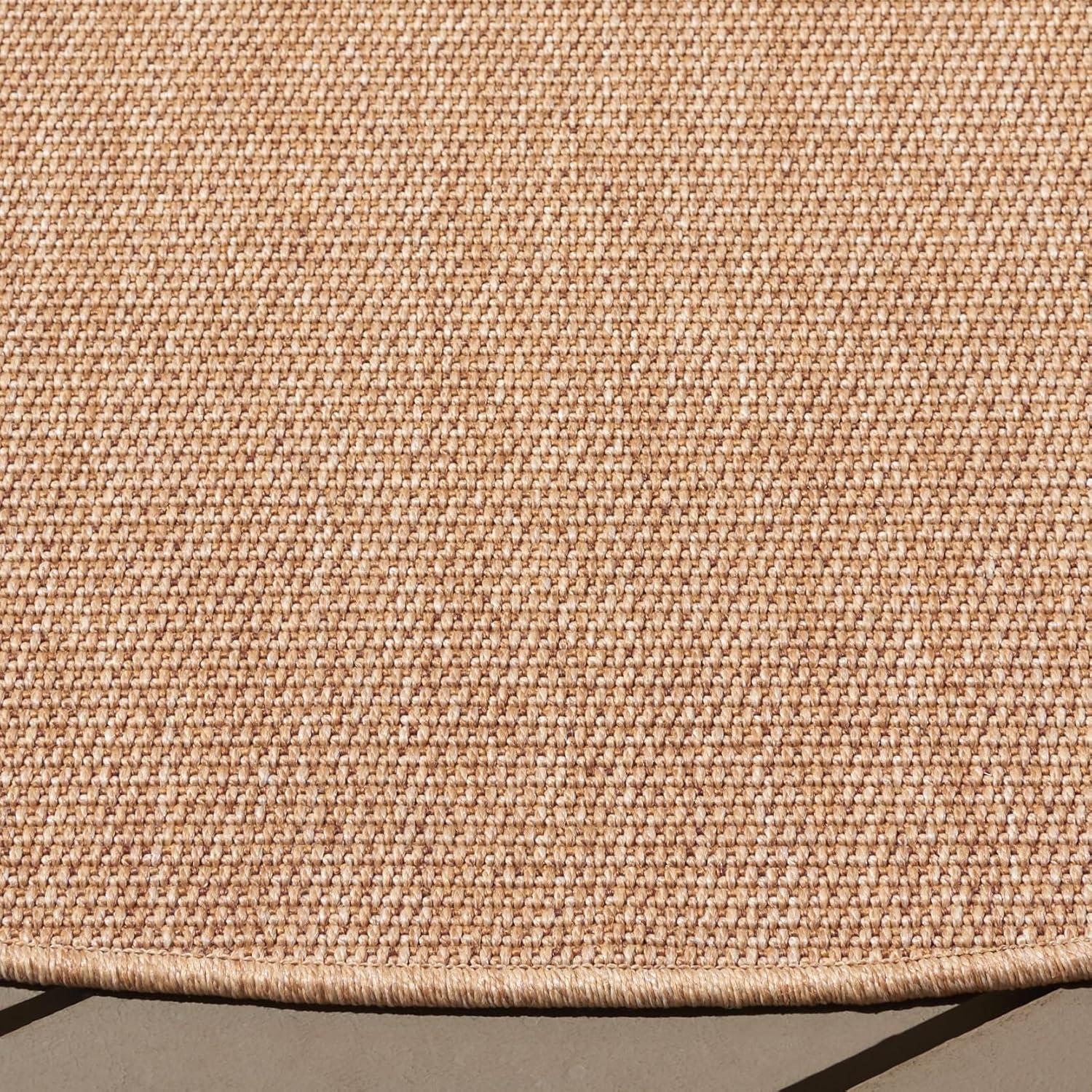 image:imageSAFAVIEH Washable Rug Outdoor Sisal AllWeather Collection 8 x 10 Natural NonShedding amp Easy to Clean Ideal for Patio Backyard Mudroom SAW642BNatural