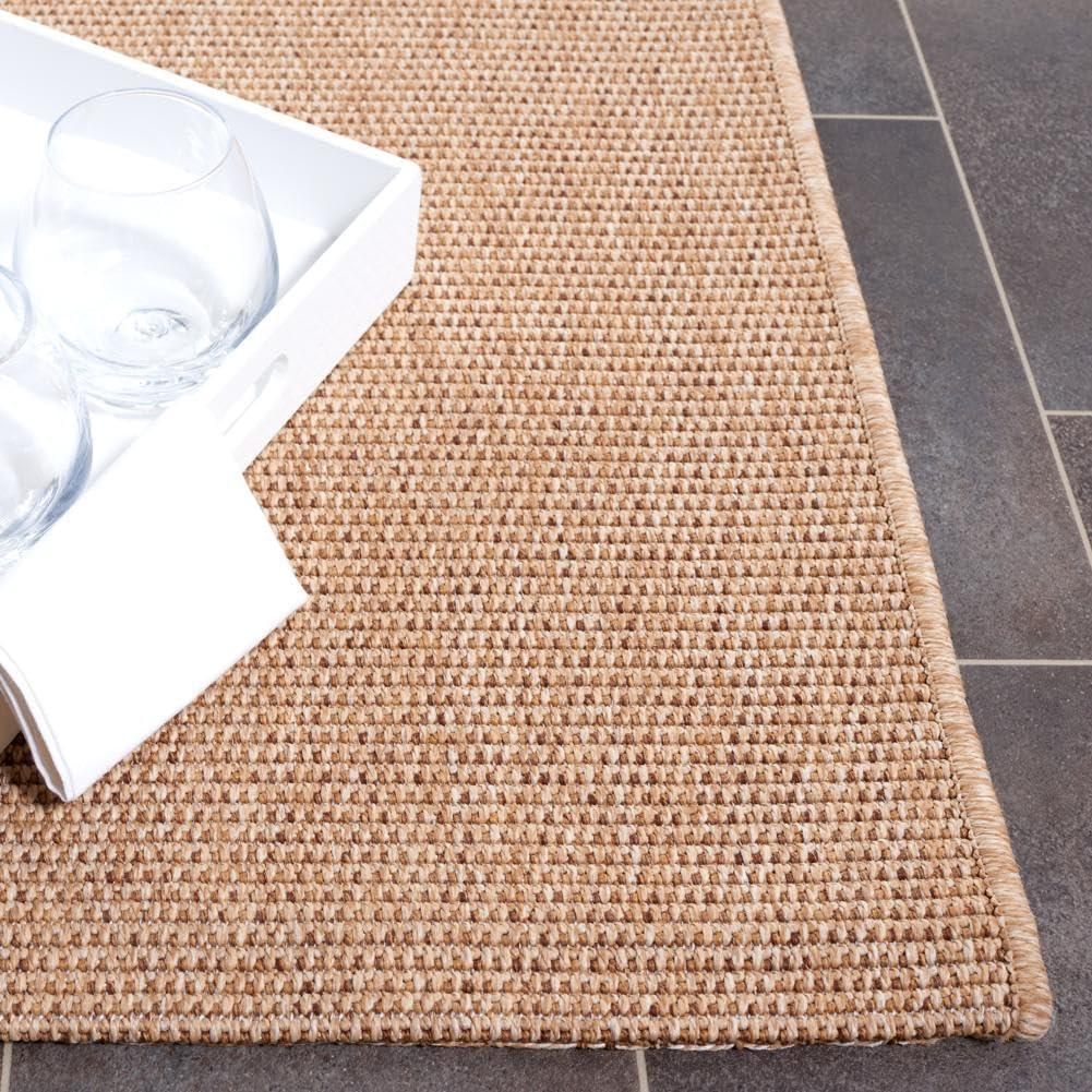 image:imageSAFAVIEH Washable Rug Outdoor Sisal AllWeather Collection 8 x 10 Natural NonShedding amp Easy to Clean Ideal for Patio Backyard Mudroom SAW642BNatural