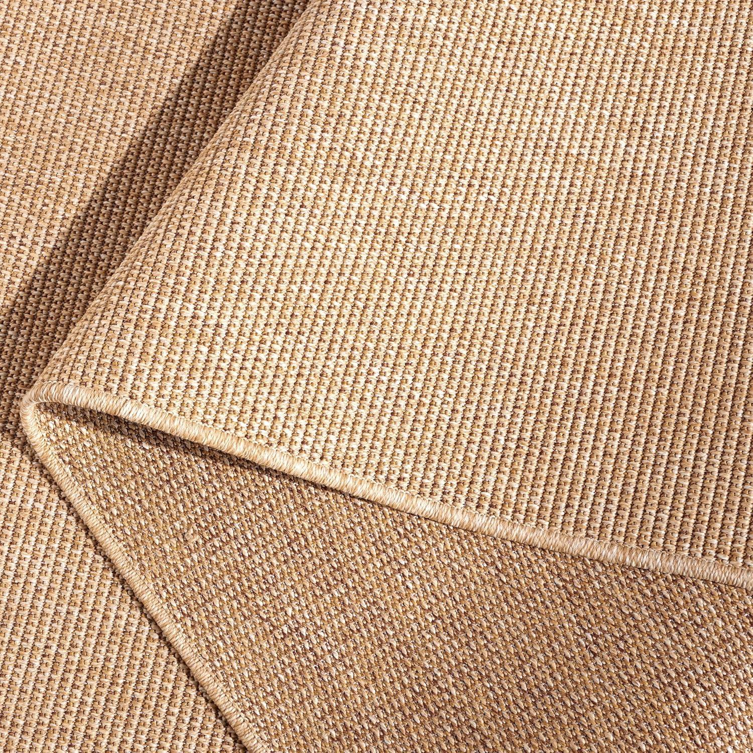 image:imageSAFAVIEH Washable Rug Outdoor Sisal AllWeather Collection 8 x 10 Natural NonShedding amp Easy to Clean Ideal for Patio Backyard Mudroom SAW642BNatural