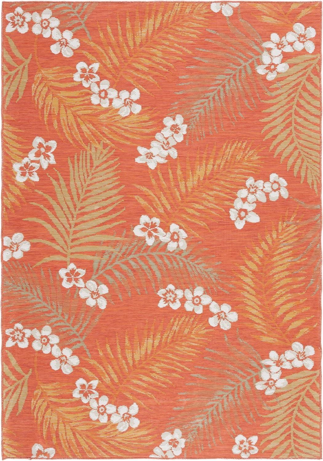 image:imageSAFAVIEH Washable Rug Outdoor Sunrise Collection 8 x 10 Ivory amp Blue Gold NonShedding amp Easy to Clean Ideal for Patio Backyard Mudroom SUN675AIvoryRust Sage