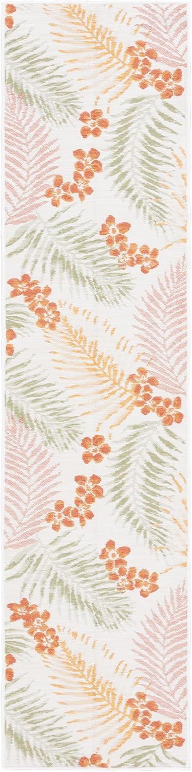 image:imageSAFAVIEH Washable Rug Outdoor Sunrise Collection 8 x 10 Ivory amp Blue Gold NonShedding amp Easy to Clean Ideal for Patio Backyard Mudroom SUN675AIvoryRust Sage