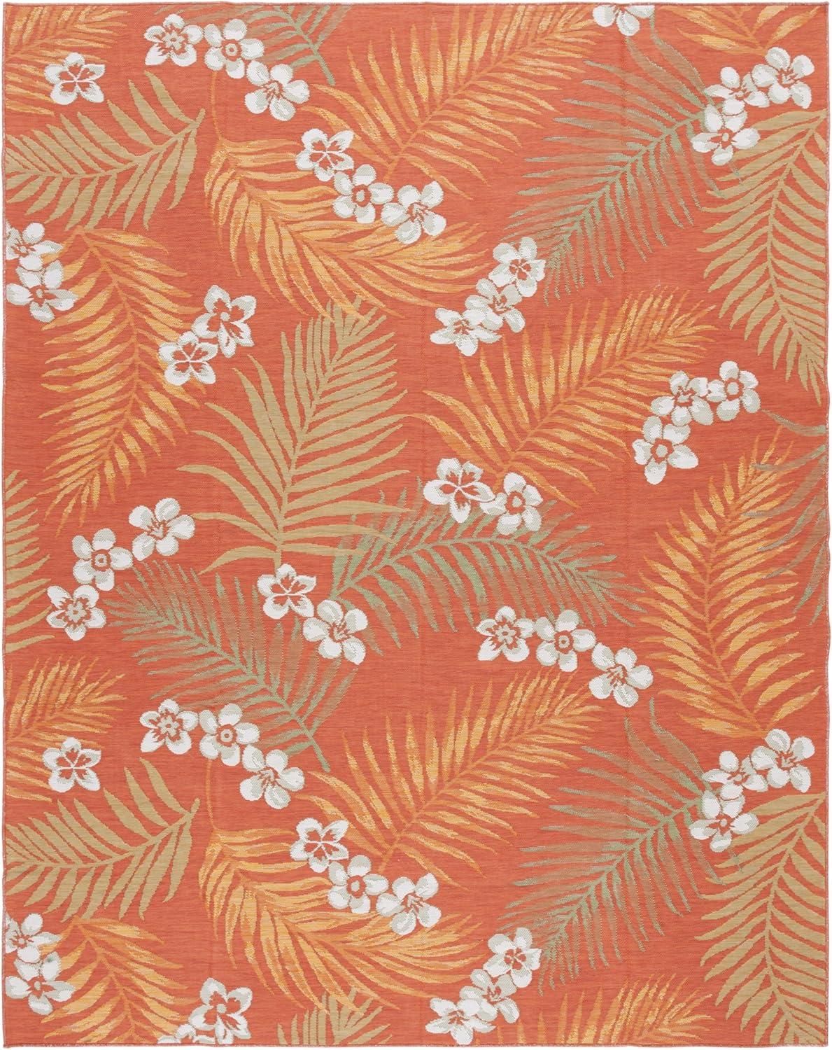 image:imageSAFAVIEH Washable Rug Outdoor Sunrise Collection 8 x 10 Ivory amp Blue Gold NonShedding amp Easy to Clean Ideal for Patio Backyard Mudroom SUN675AIvoryRust Sage