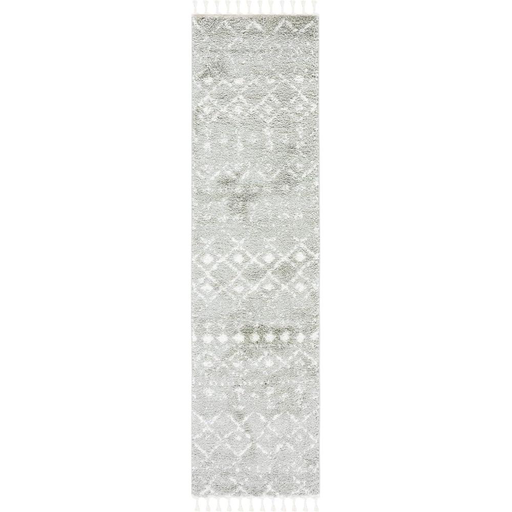 image:imageSAFAVIEH Area Rug 8x10 Berber Fringe Shag Collection Large Cream amp Dark Grey Moroccan Design NonShedding amp Easy Cleaning Thick Pile Ideal for Living Room Bedroom Dining Space BFG516ASageIvory