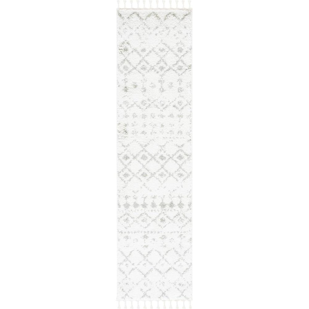 image:imageSAFAVIEH Area Rug 8x10 Berber Fringe Shag Collection Large Cream amp Dark Grey Moroccan Design NonShedding amp Easy Cleaning Thick Pile Ideal for Living Room Bedroom Dining Space BFG516AIvorySage