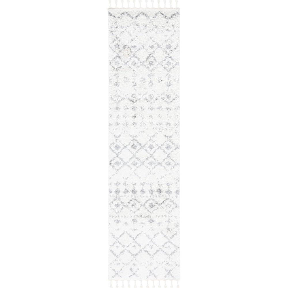 image:imageSAFAVIEH Area Rug 8x10 Berber Fringe Shag Collection Large Cream amp Dark Grey Moroccan Design NonShedding amp Easy Cleaning Thick Pile Ideal for Living Room Bedroom Dining Space BFG516AIvoryGrey