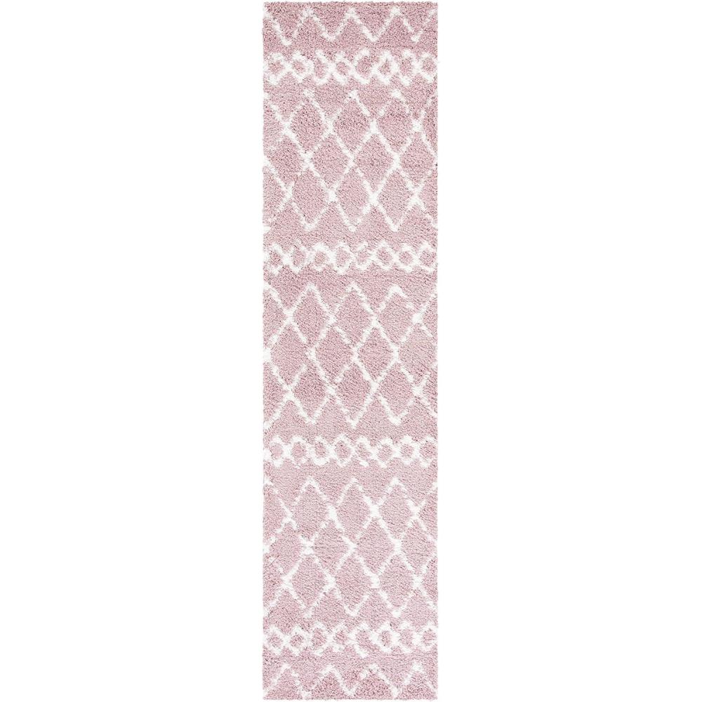 image:imageSAFAVIEH Area Rug 8x10 Berber Shag Collection Large Navy amp Ivory Moroccan Design NonShedding amp Easy Cleaning Plush Thick Pile Ideal for Living Room Bedroom Dining Space BER165NLight RoseIvory
