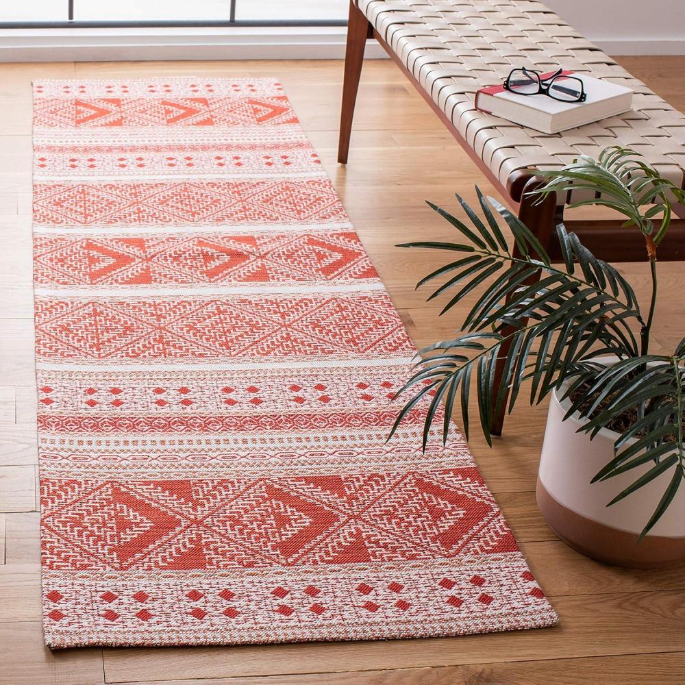 image:imageSAFAVIEH Area Rug 8x10 Classic Vintage Collection Large Grey Handmade Moroccan Boho Design Ideal for Living Room Bedroom Office Dining Space CLV717FRust