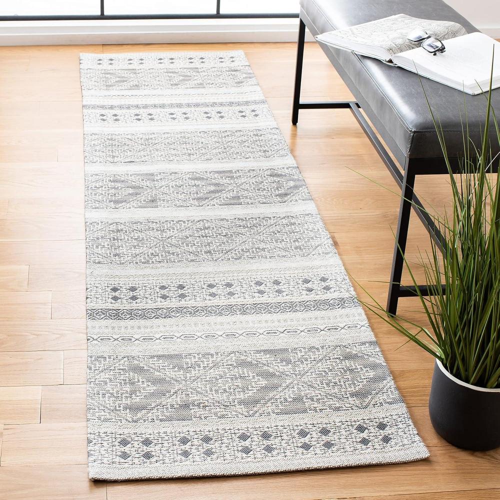 image:imageSAFAVIEH Area Rug 8x10 Classic Vintage Collection Large Grey Handmade Moroccan Boho Design Ideal for Living Room Bedroom Office Dining Space CLV717FGrey