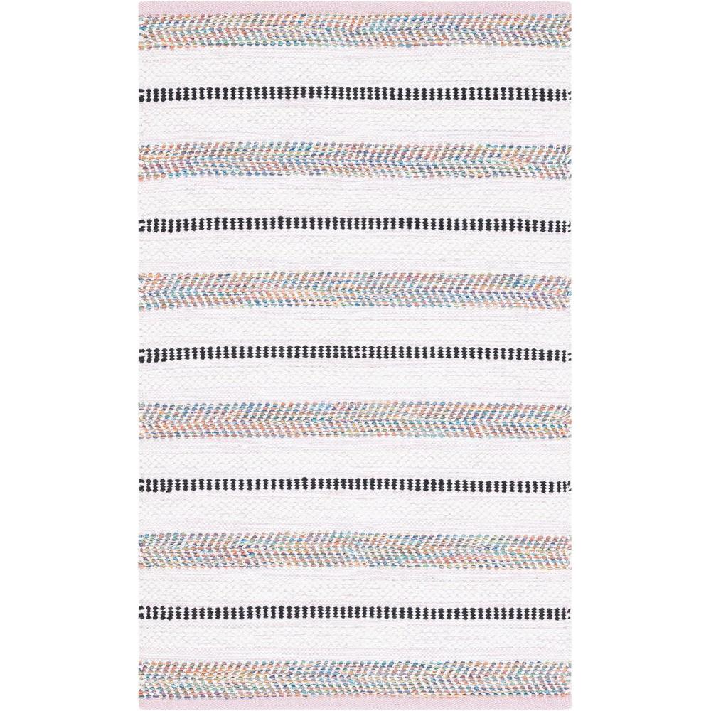 image:imageSAFAVIEH Kilim Collection Area Rug 6 x 9 Blue amp Ivory Flat Weave Rustic Boho Tribal Design NonShedding amp Easy Care Ideal for High Traffic Areas in Living Room Bedroom KLM763MPinkIvory