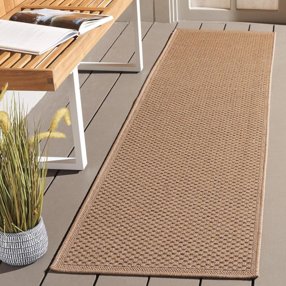 image:imageSAFAVIEH Washable Rug Outdoor Atrium Sisal Collection 53 x 76 Beige NonShedding amp Easy to Clean Ideal for Patio Backyard Mudroom ATM100BBeige