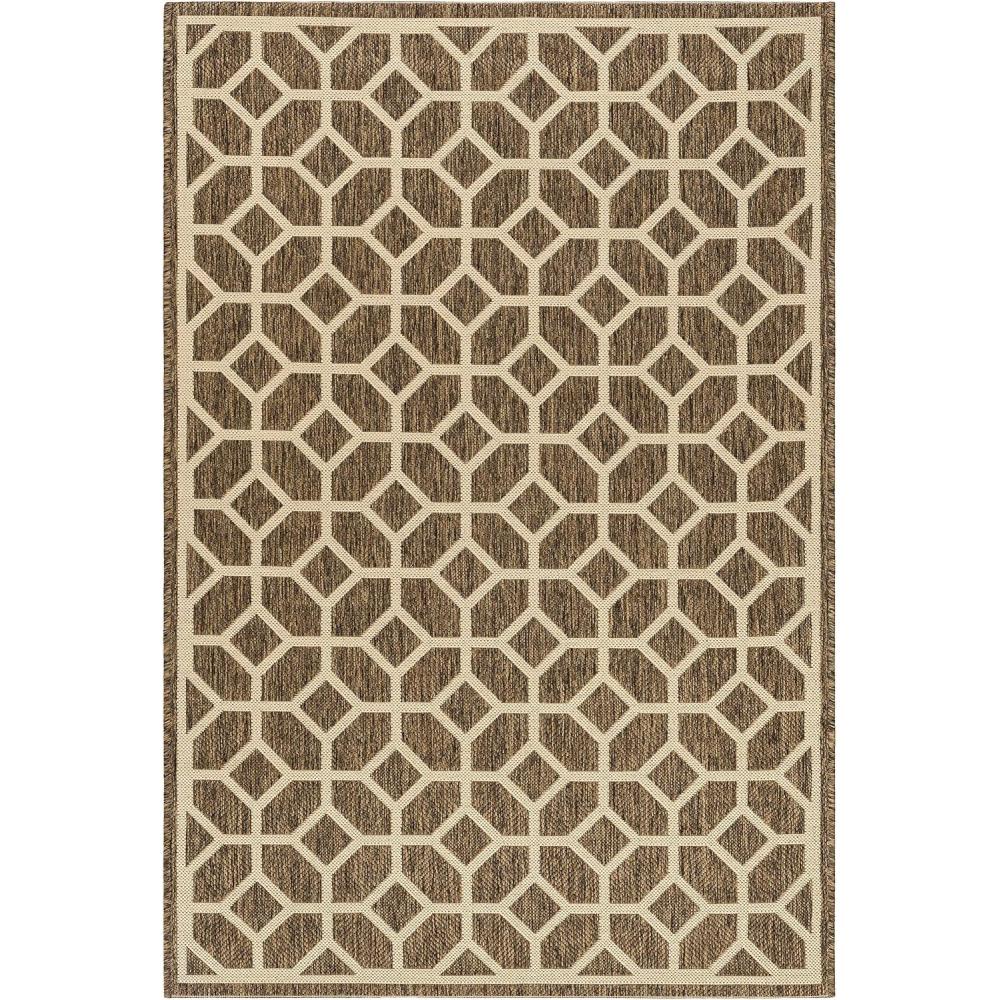image:imageSAFAVIEH Washable Rug Outdoor Beach House Collection  8 x 10 Beige amp Cream NonShedding amp Easy to Clean Ideal for Patio Backyard Mudroom BHS127DBeigeCream