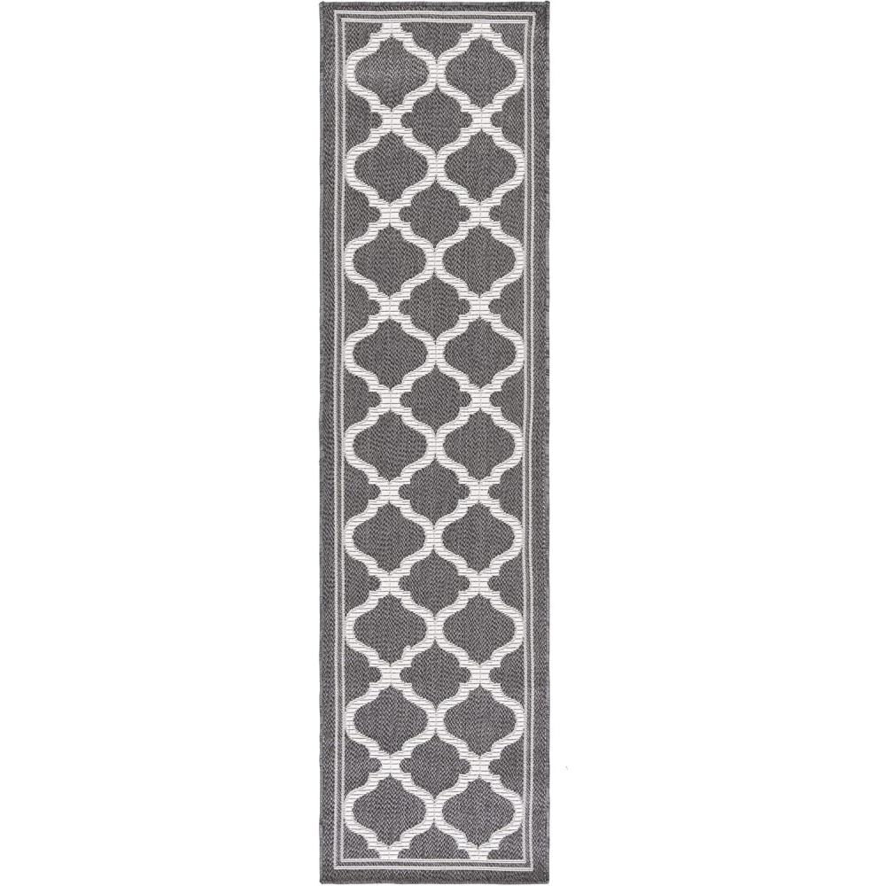 image:imageSAFAVIEH Washable Rug Outdoor Bermuda Collection 8 x 10 Ivory amp Charcoal NonShedding amp Easy to Clean Ideal for Patio Backyard Mudroom BMU810ACharcoalIvory