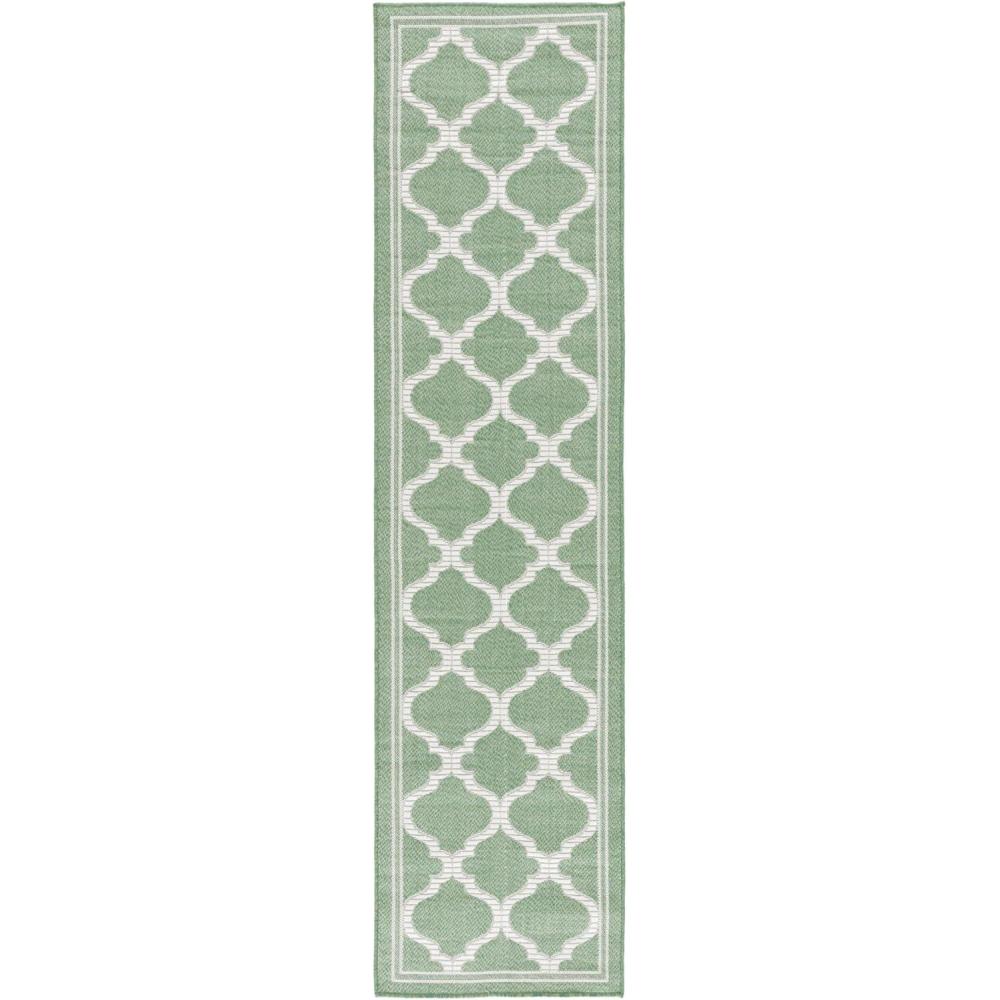 image:imageSAFAVIEH Washable Rug Outdoor Bermuda Collection 8 x 10 Ivory amp Charcoal NonShedding amp Easy to Clean Ideal for Patio Backyard Mudroom BMU810AGreenIvory