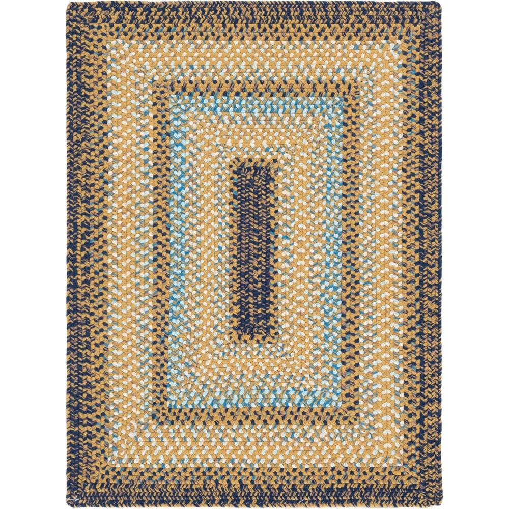 image:imageSAFAVIEH Washable Rug Outdoor Braided Collection 8 x 10 Rust amp Multi Handmade amp Reversible NonShedding amp Easy to Clean Ideal for Patio Backyard Mudroom BRD303ABrownNavy