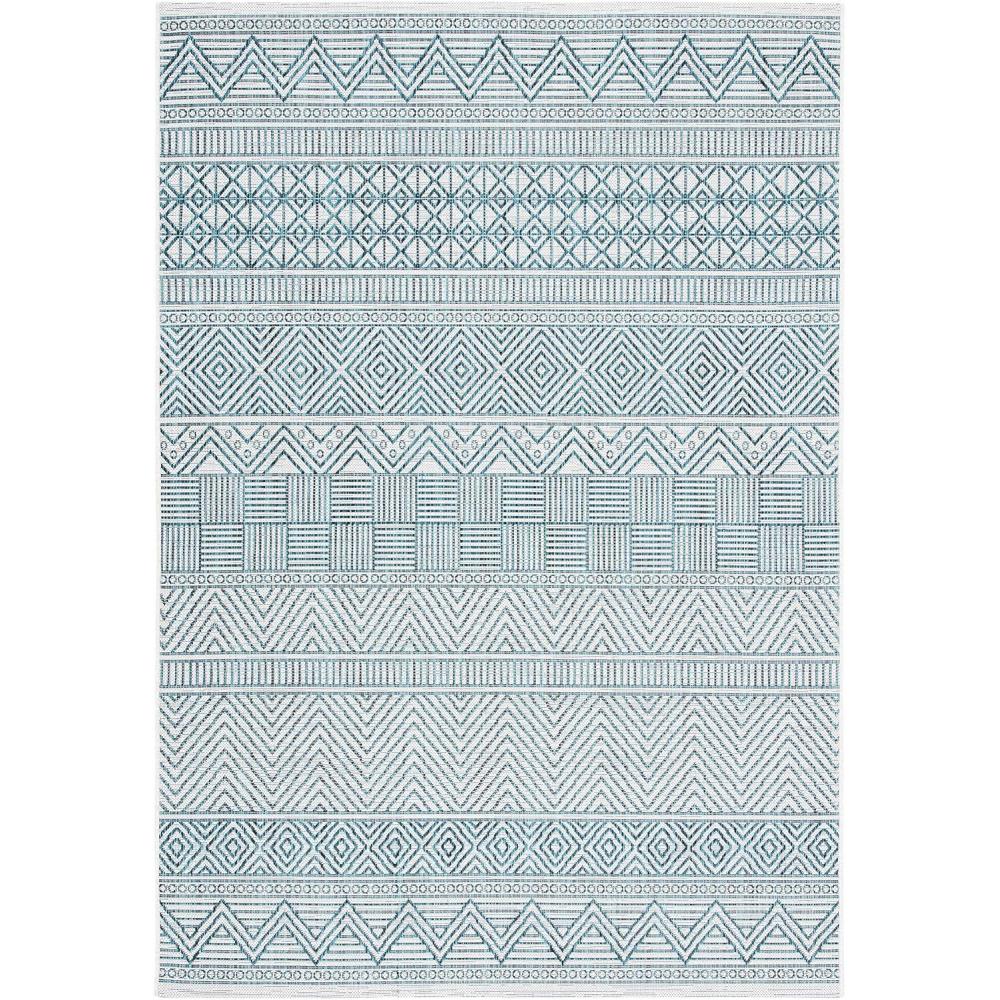 image:imageSAFAVIEH Washable Rug Outdoor Courtyard Collection 53 x 77 Black amp Grey NonShedding amp Easy Cleaning Ideal for Patio Backyard Mudroom CY819637612IvoryTurquoise