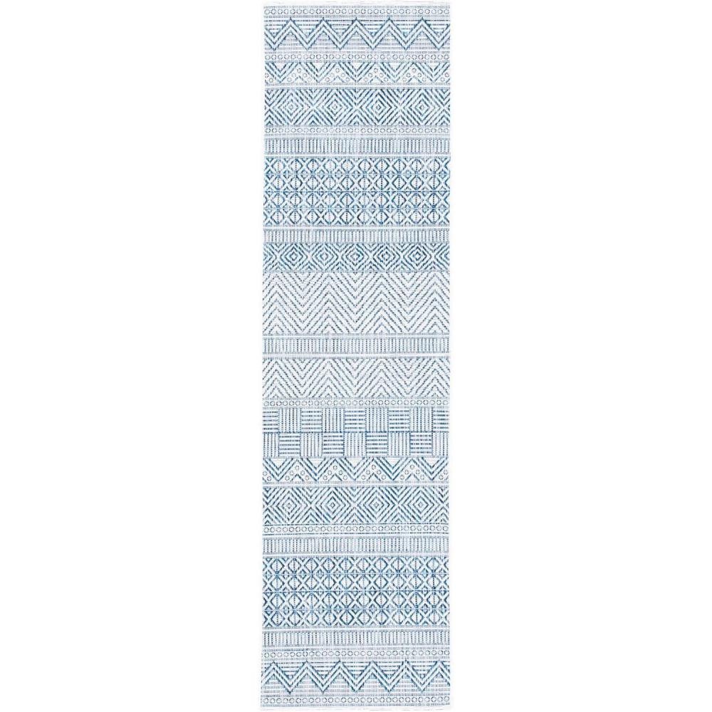 image:imageSAFAVIEH Washable Rug Outdoor Courtyard Collection 53 x 77 Black amp Grey NonShedding amp Easy Cleaning Ideal for Patio Backyard Mudroom CY819637612IvoryNavy