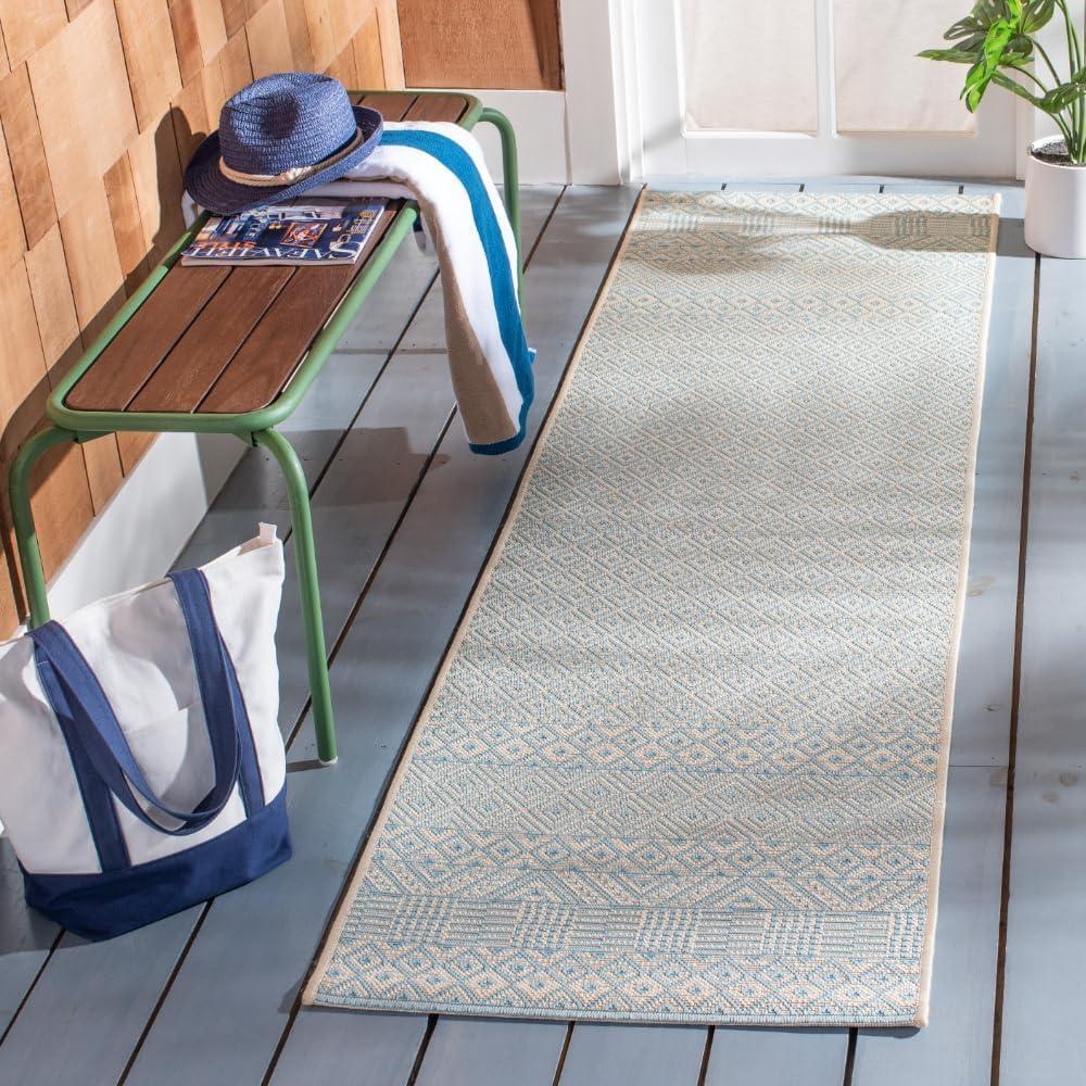 image:imageSAFAVIEH Washable Rug Outdoor Courtyard Collection 8 x 10 Beige amp Red NonShedding amp Easy Cleaning Ideal for Patio Backyard Mudroom DIning Space CY623523812BeigeAqua